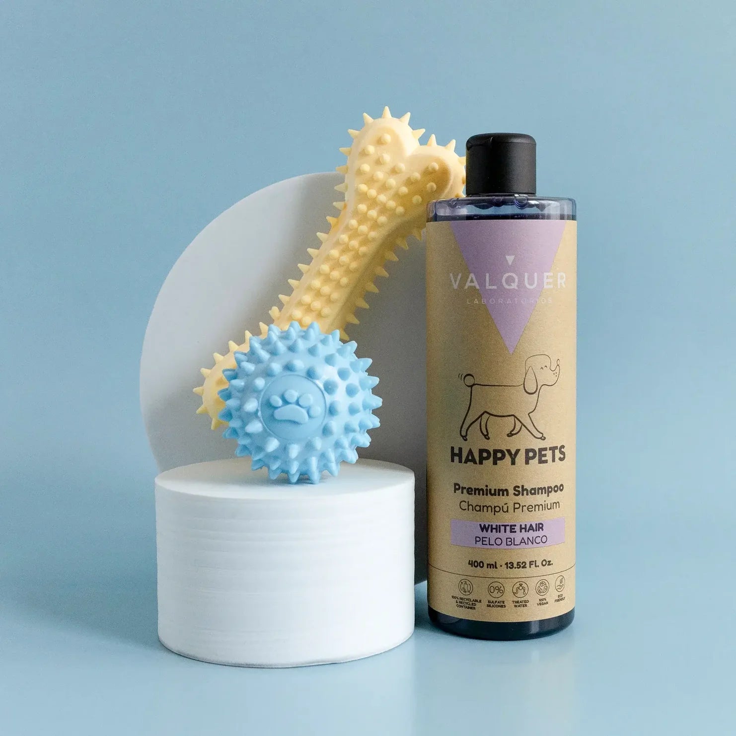 Champú Premium Pelo Blanco "Happy Pets"