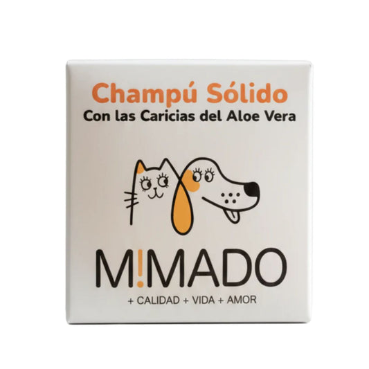 Champú Sólido Natural para Perros y Gatos - Aloe Vera y pH Neutro (Pieles Sensibles)
