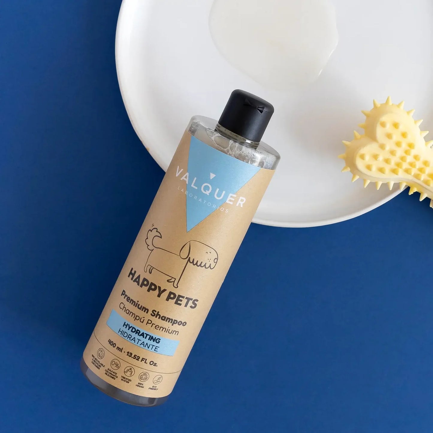 Champú Premium Hidratante para Perros "Happy Pets" - Recuperación Total con Ácido Hialurónico