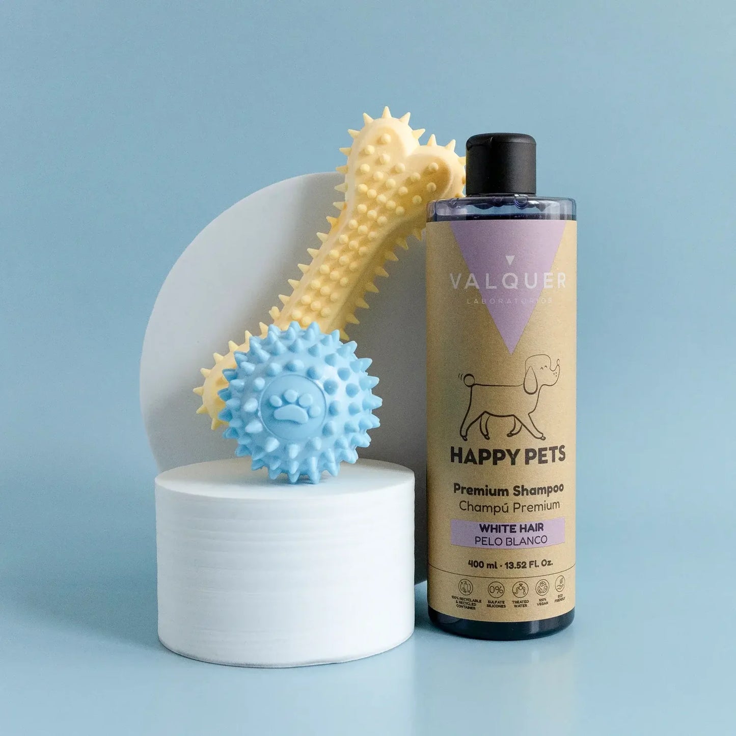 Champú Pelo Blanco "Happy Pets"