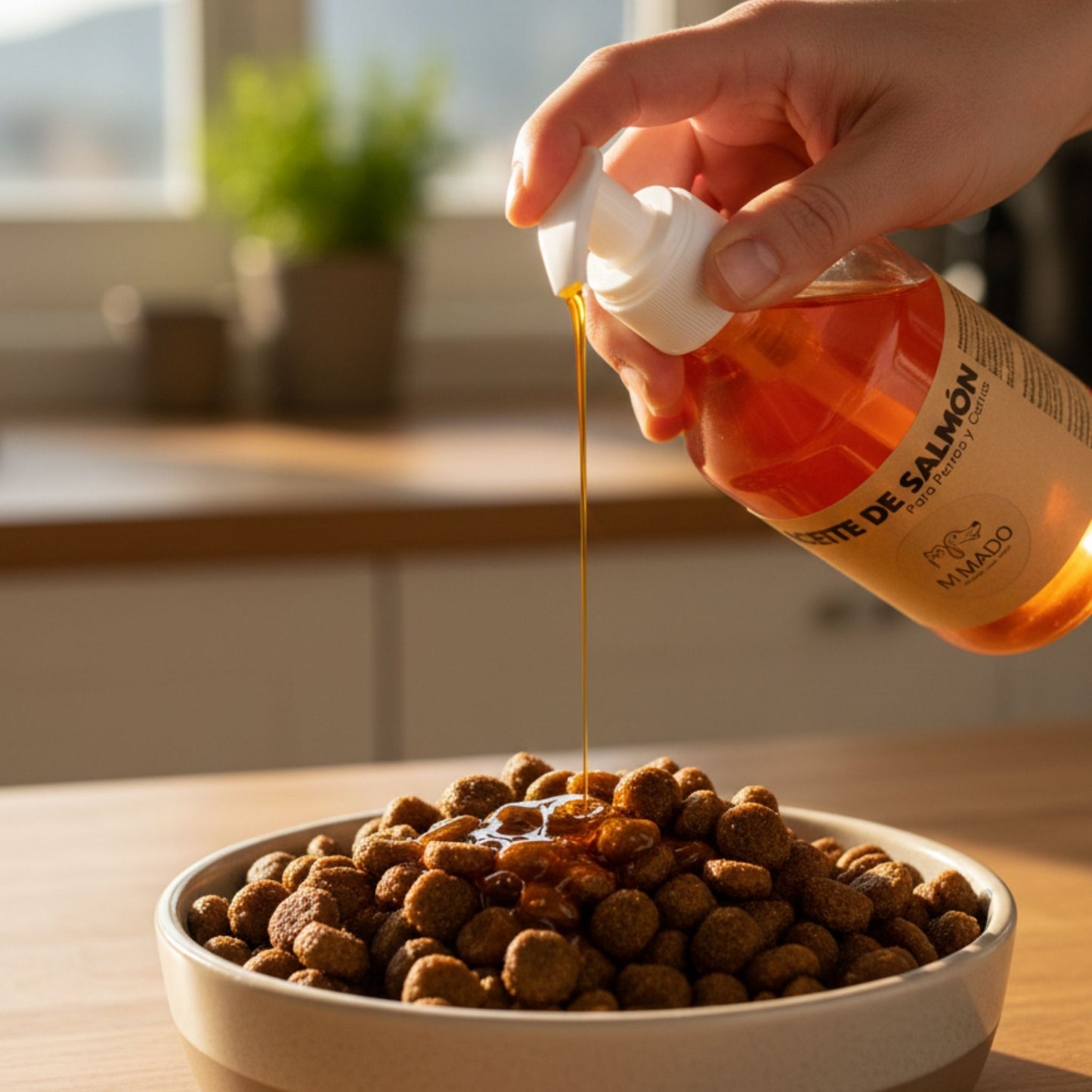 Aceite de Salmón Puro - El Superalimento para Piel, Pelo y Articulaciones para Perros y Gatos