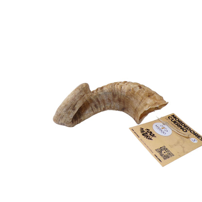 Cuerno de Carnero - Mordedor Natural Rellenable de Dureza Media para Perros