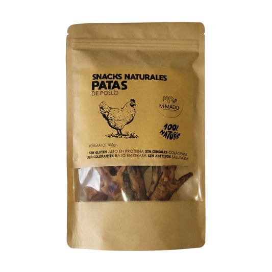 Patas de Pollo Deshidratadas Para Perros y Gatos - Snack Natural Rico en Colágeno