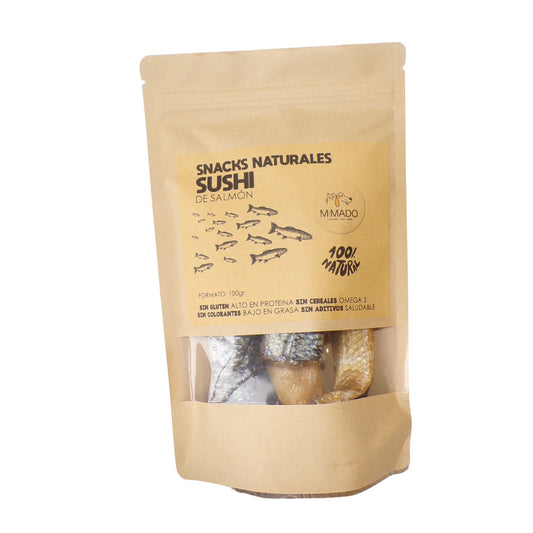 Sushi de Salmón - Snack Natural Rico en Omega-3 para Perros y Gatos