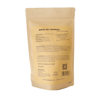 Snack para Perros y Gatos Sushi de Salmón Natural - Rico en Omega-3