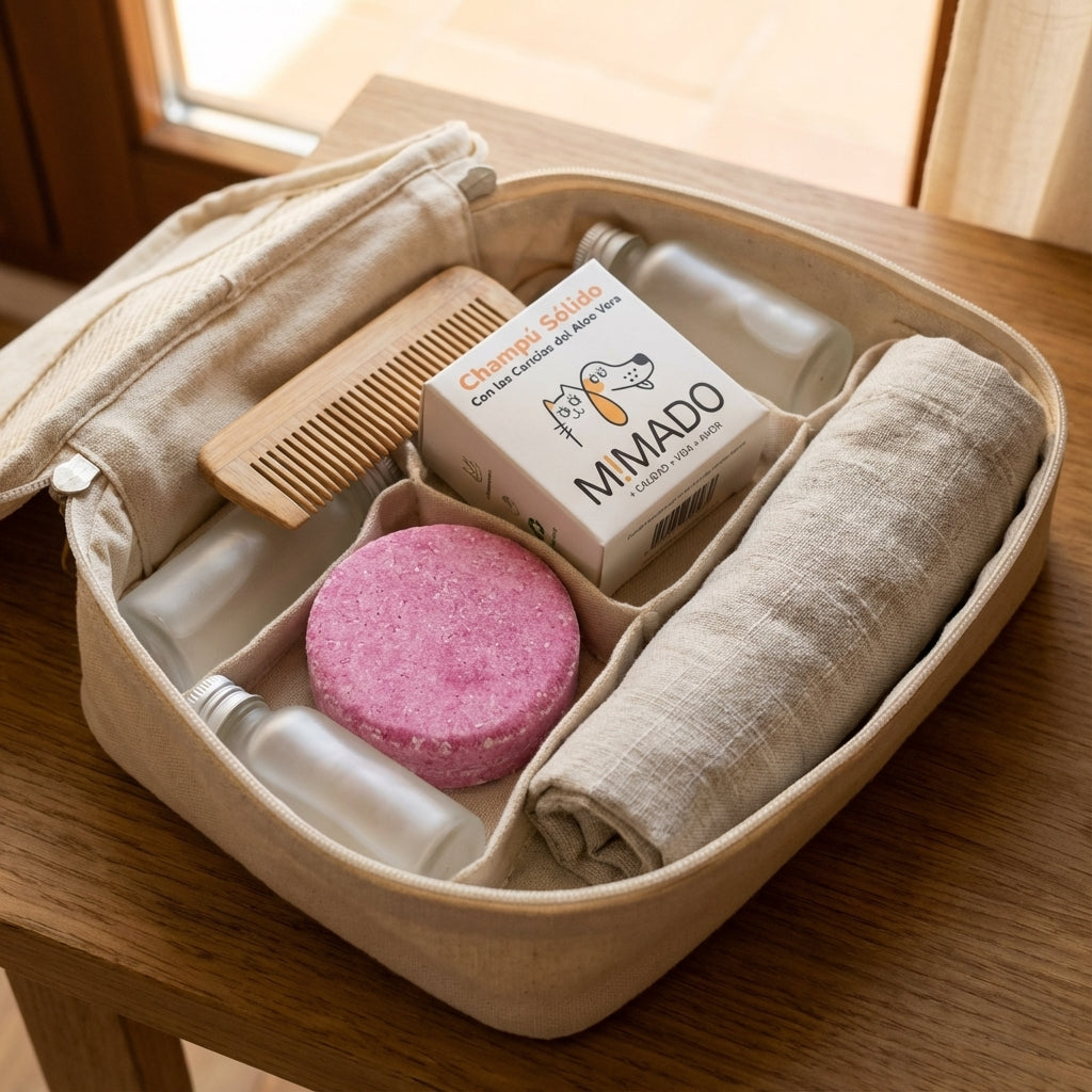 Champú Sólido Natural para Perros y Gatos - Aloe Vera y pH Neutro Cuidado Suave