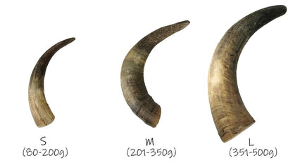 Cuerno de Vacuno - Mordedor Natural Rellenable y Rico en Calcio para Perros