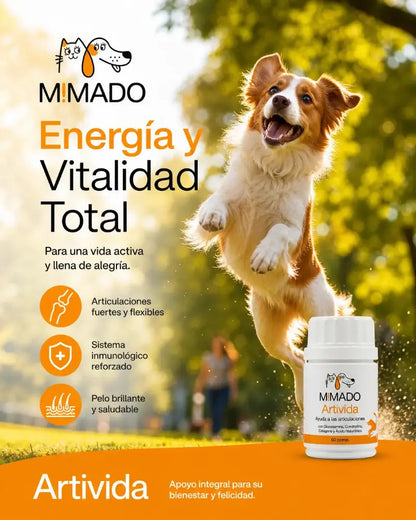 Suplemento Articular Natural ArtiVida | Perros y Gatos 🦴