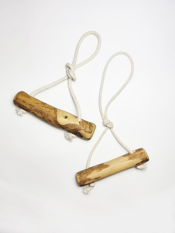 Mordedor de Madera de Café con Cuerda - Juego de Fuerza y Sabor Mejorado